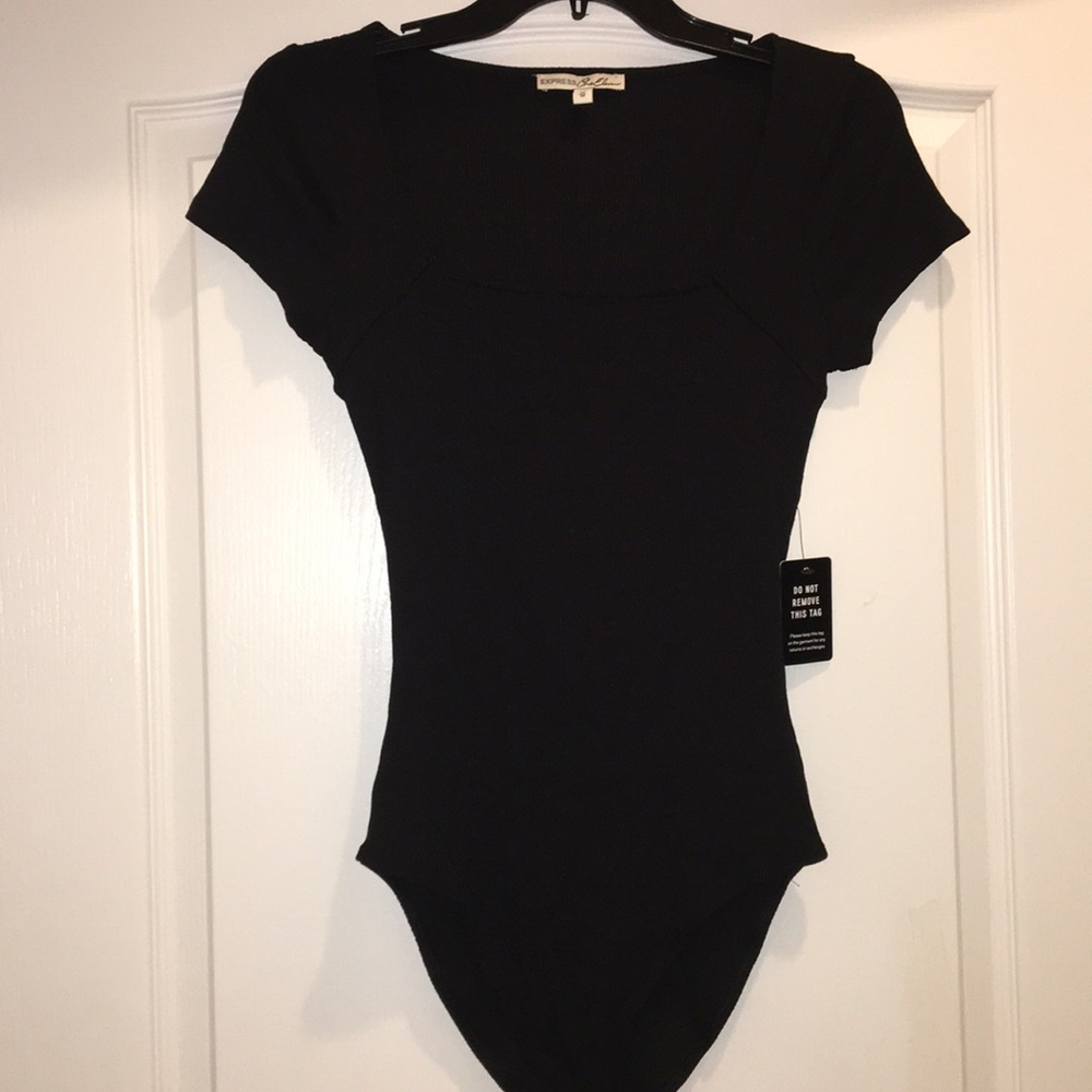 Express One Eleven Modern Rib Bikini Bodysuit